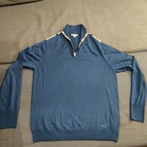 Burberry zip up sweater